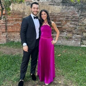 Elegant Fuchsia Maxi Dress